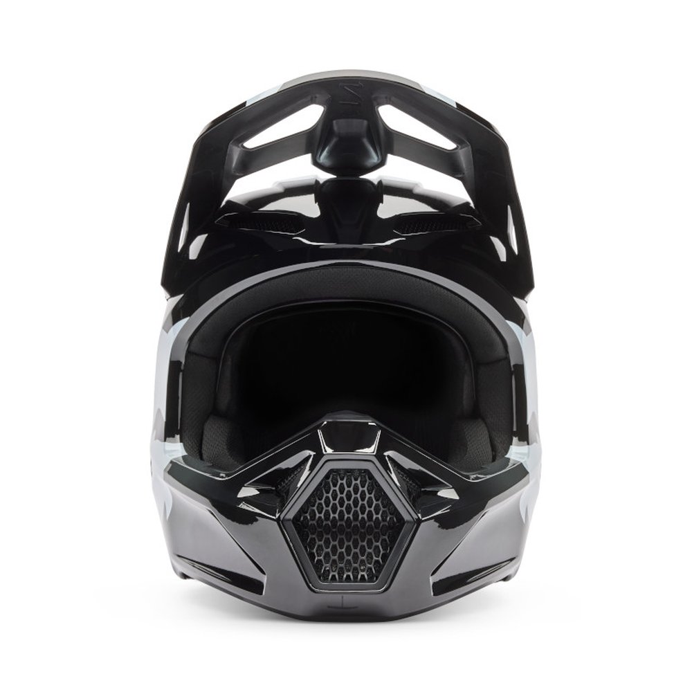 FOX V1 SHIELD Motocross Helm Schwarz