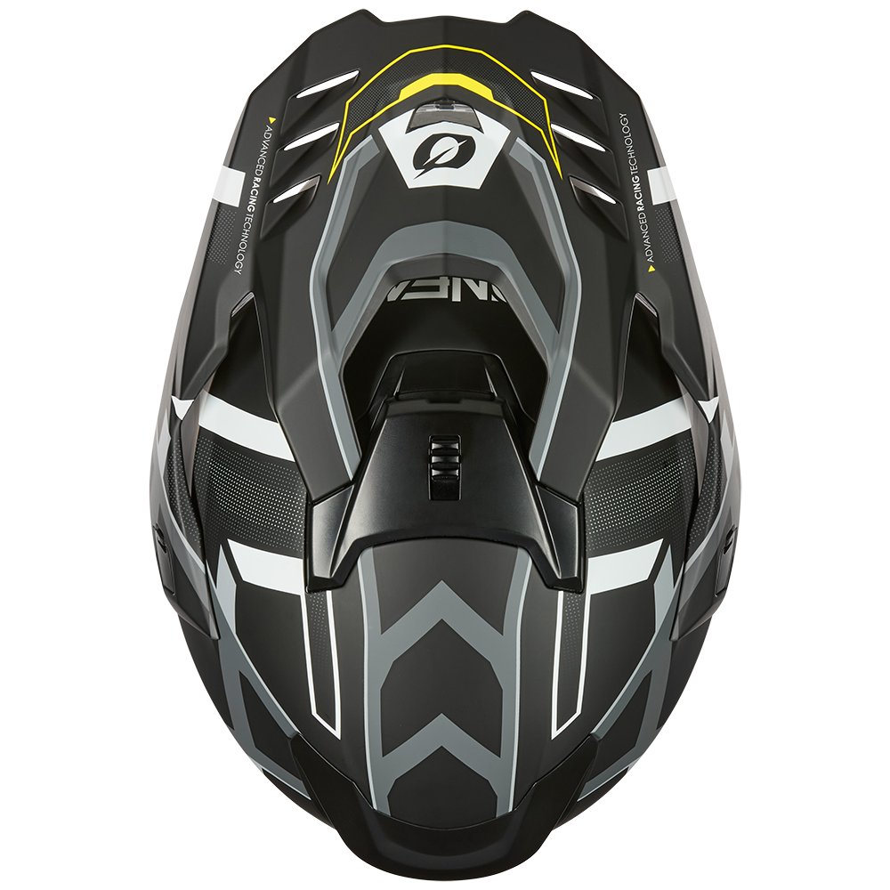ONEAL D-SRS Motocross Helm Square schwarz neon gelb grau ONEAL D-SRS Motocross Helm Square schwarz neon gelb grau