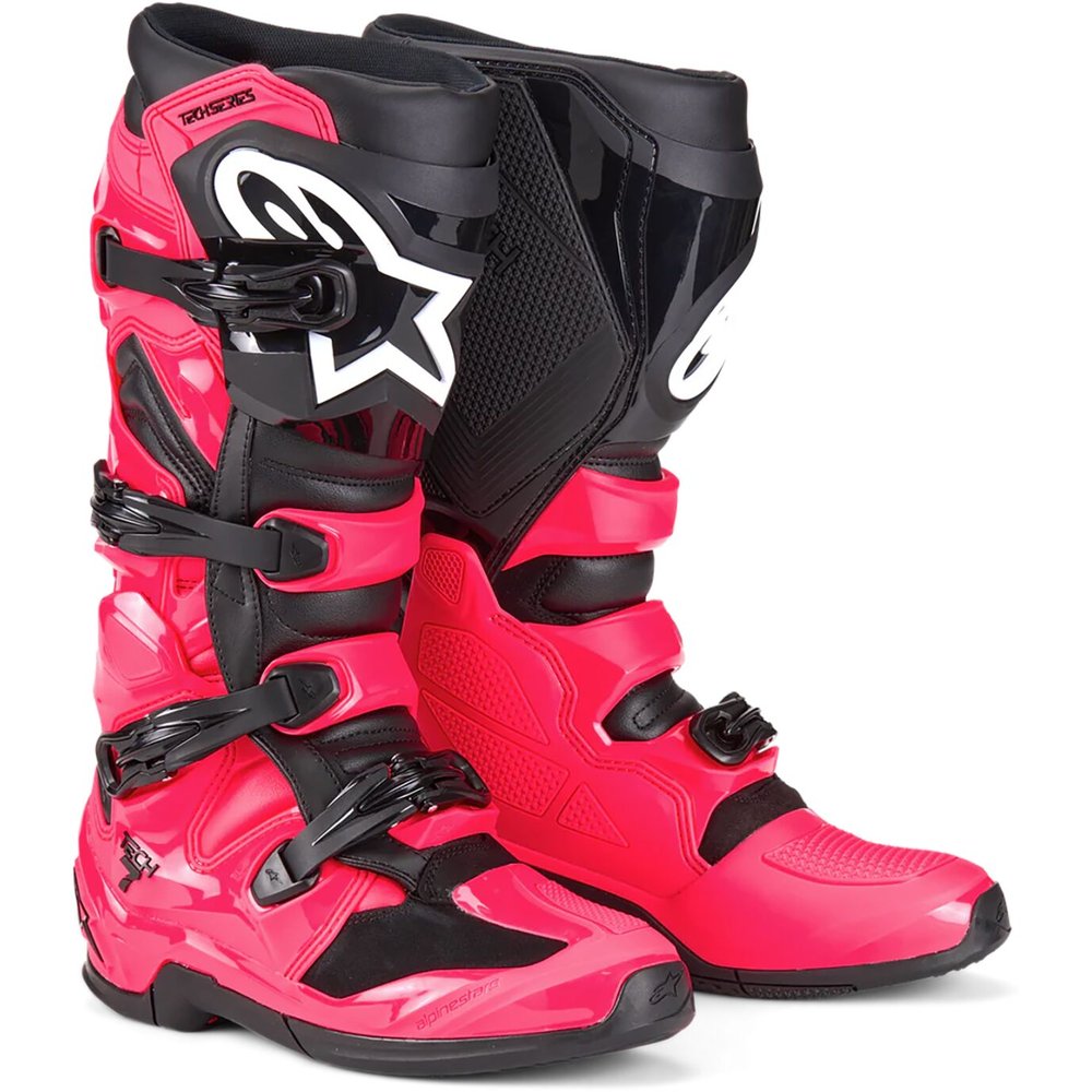 ALPINESTARS Tech 7 Motocross Stiefel Diva Pink schwarz