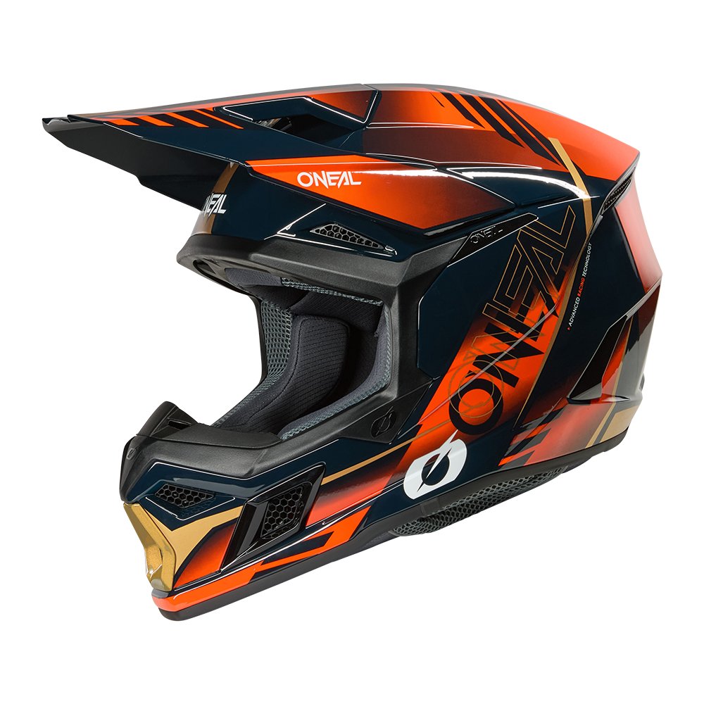 ONEAL 3SRS Motocross Helm Haze blau/orange/gold ONEAL 3SRS Motocross Helm Haze blau/orange/gold