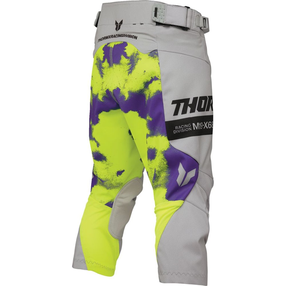 THOR Launchmode Bleach Youth Kinder Motocross Hose grau/acid neon gelb