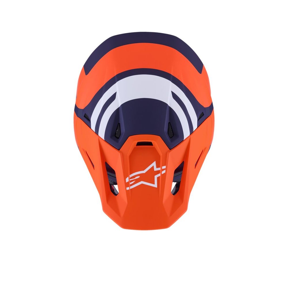 ALPINESTARS Supertech M7 Core Motocross Helm orange/blau