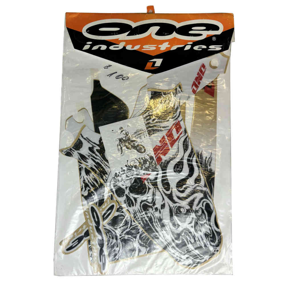 ONE INDUSTRIES Tattoo Slayer Dekorsatz passend für Honda CRF 450 05-07 weiss