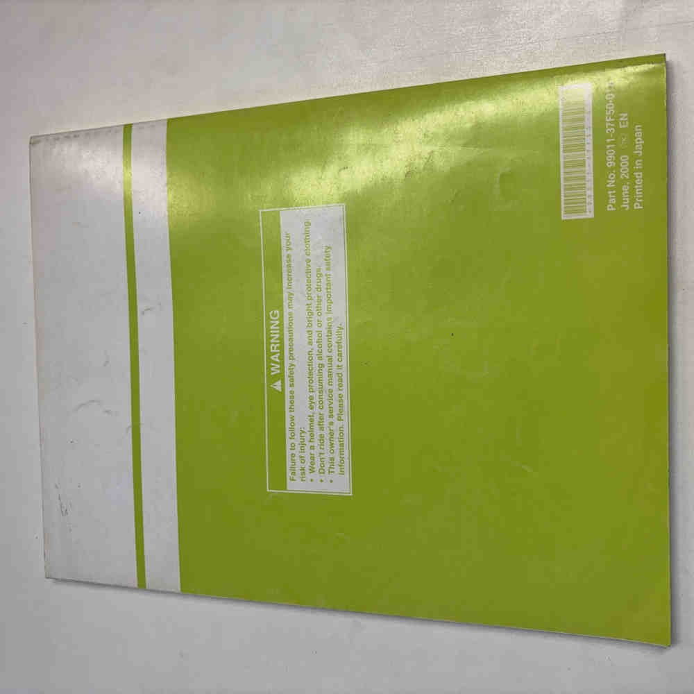 SUZUKI RM 250 2001 99011-37F50-01A Motorrad-Handbuch gebraucht