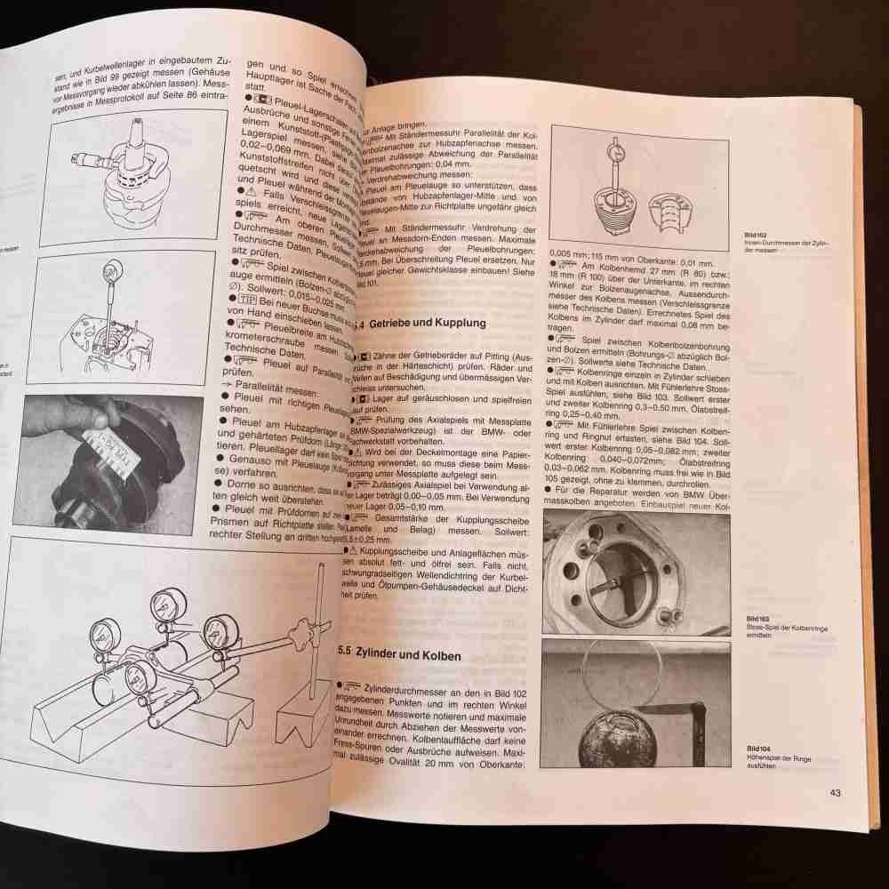 BMW R 80/100 GS ab 1988 Reparaturanleitung Fahrer Handbuch Band 5103 gebraucht