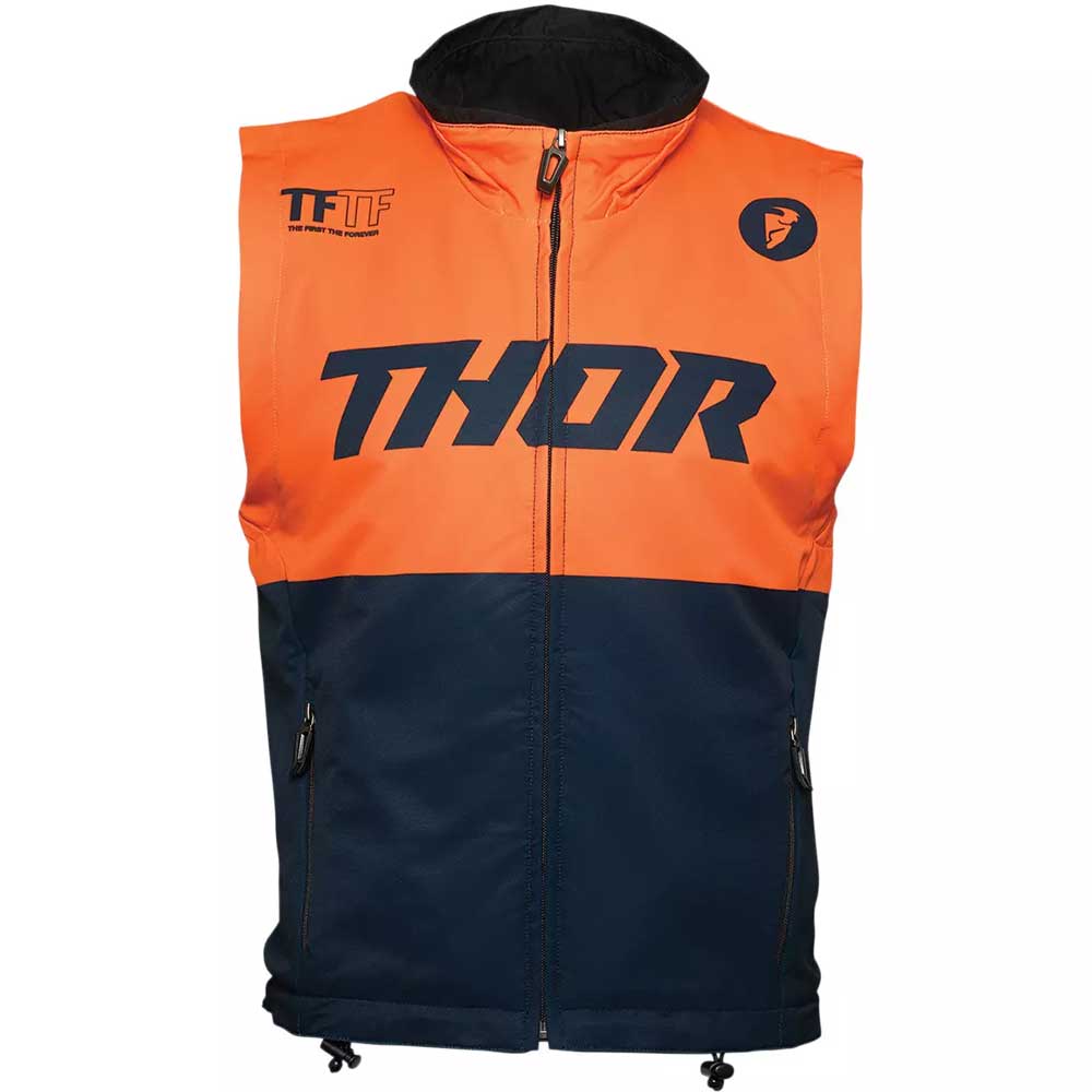 THOR Warmup Weste midnight orange