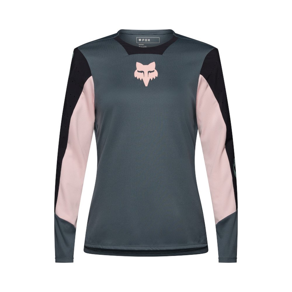 FOX W DEFEND LS JERSEY CREATION langärmlig für Frauen Deep Cobalt