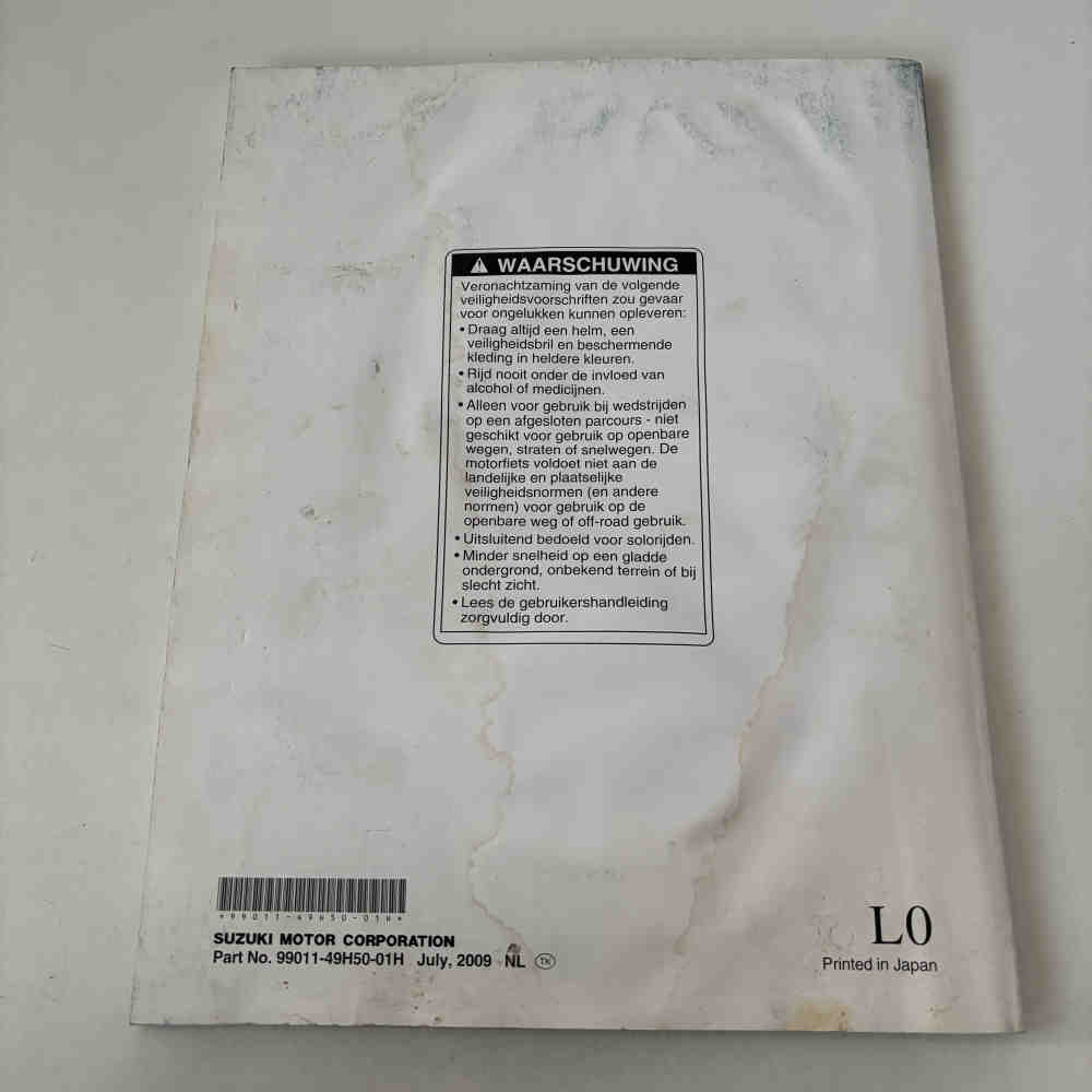 SUZUKI RM-Z 250 2010 99011-49H50-01H Motorrad-Handbuch gebraucht