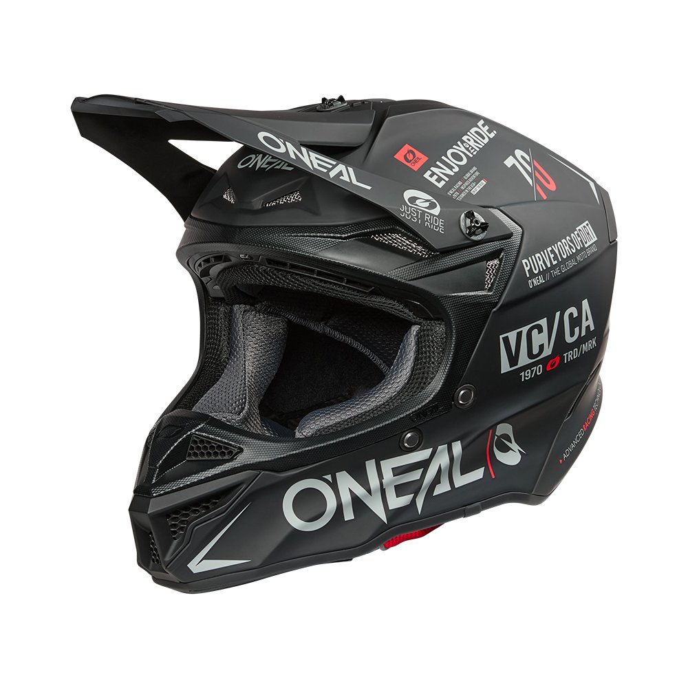ONEAL 5SRS Polyacrylite Helm Brand schwarz/grau
