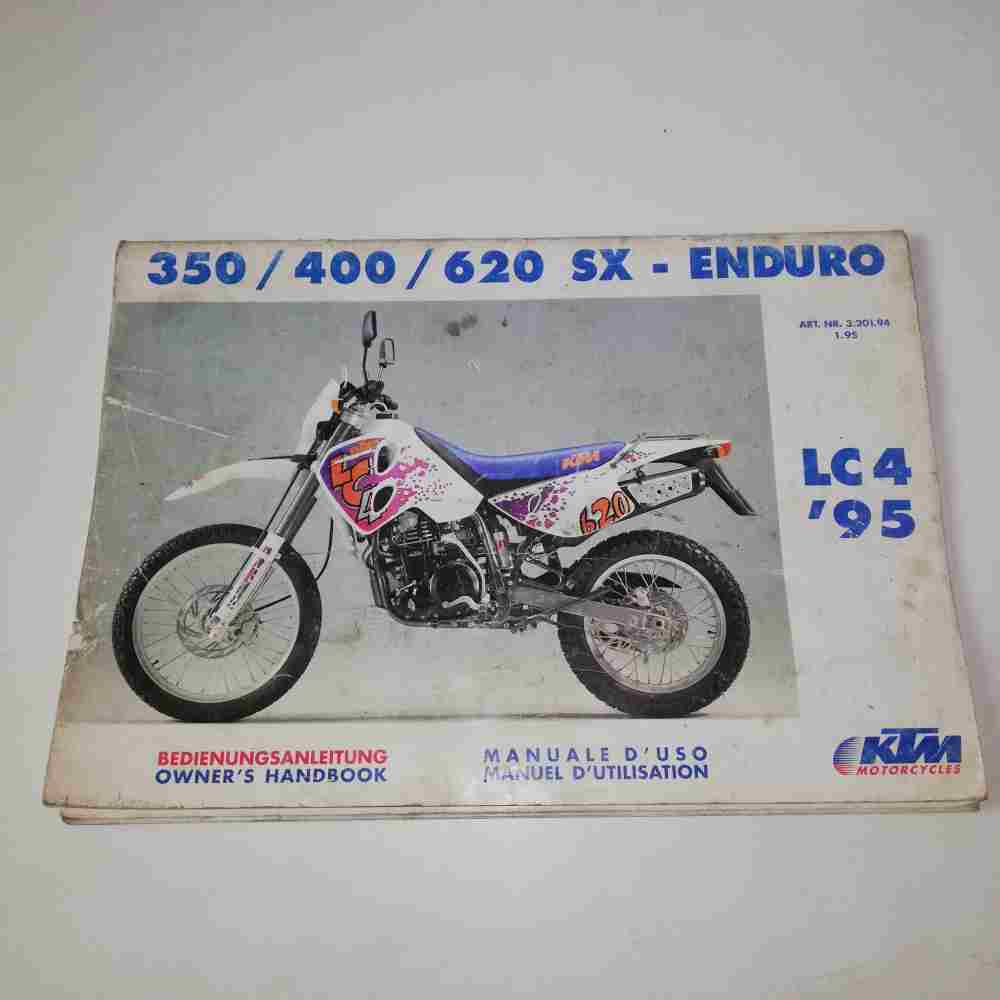 KTM LC4 350/400/620 SX Enduro 1995 Motorrad-Handbuch gebraucht KTM LC4 350/400/620 SX Enduro 1995 Motorrad-Handbuch gebraucht