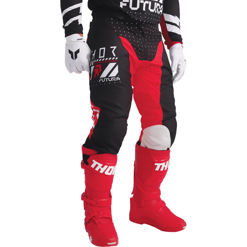 THOR Launchmode Futura Motocross Hose schwarz/rot