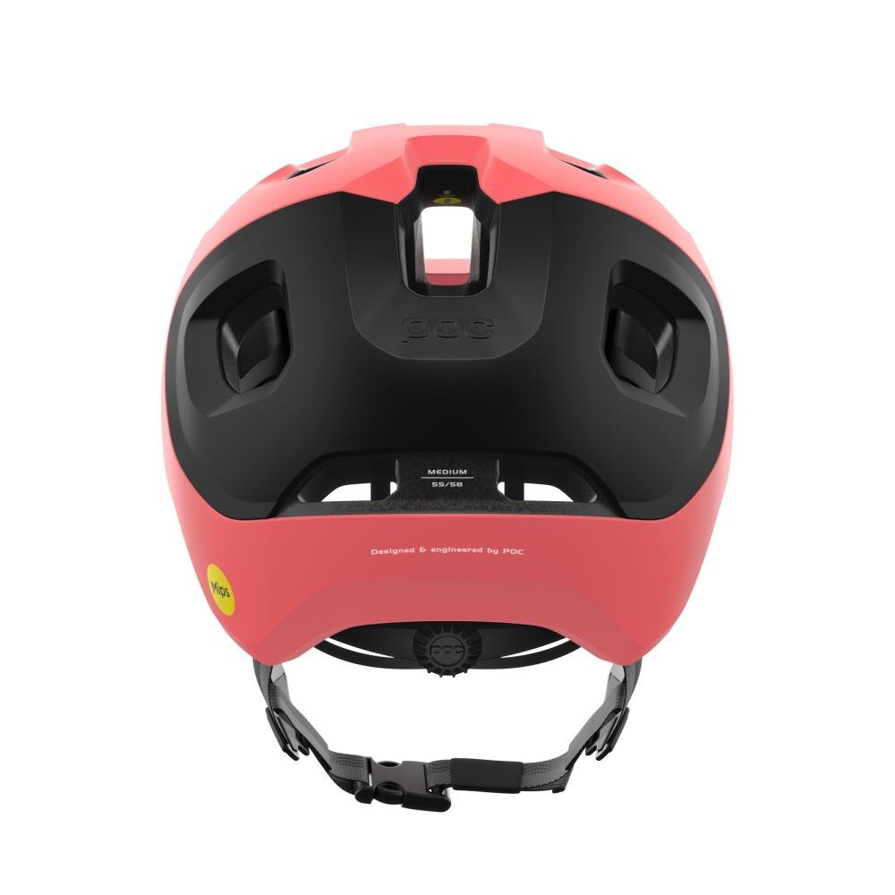 POC Axion Race Mips MTB Helm ammolite coral/uranium schwarz matt