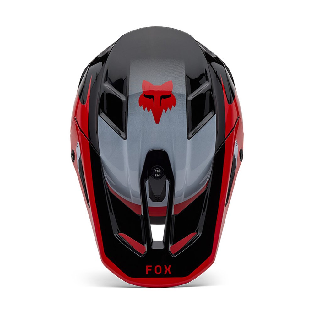 FOX V3 DIVIDER Motocross Helm Schwarz