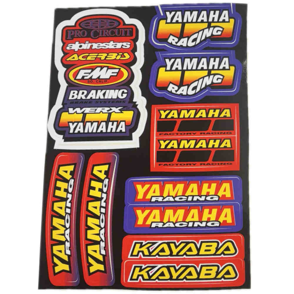WERX TS004 Pro Circuit Alpinestars Acerbis FMF Yamaha Decals Moto Aufkleber-Set