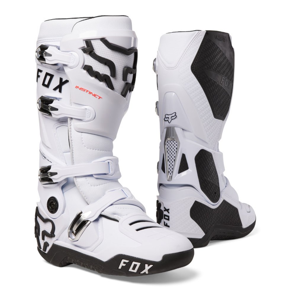 FOX INSTINCT Motocross Stiefel Weiss