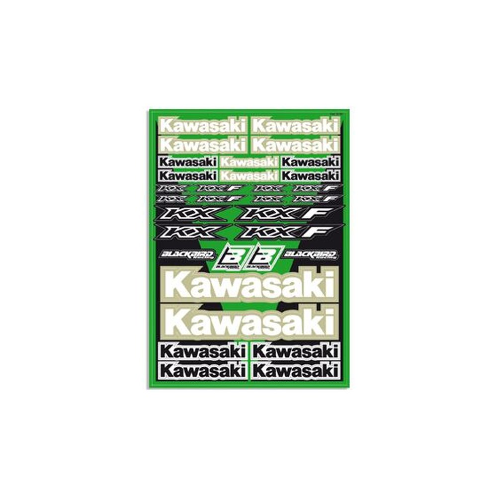 BLACKBIRD RACING Decal Logo Aufkleber-Set Kawasaki