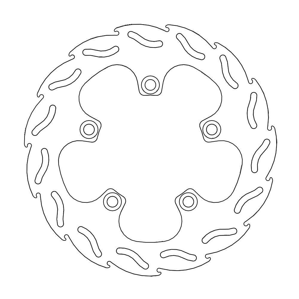 MOTO-MASTER Bremsscheibe Flame hinten