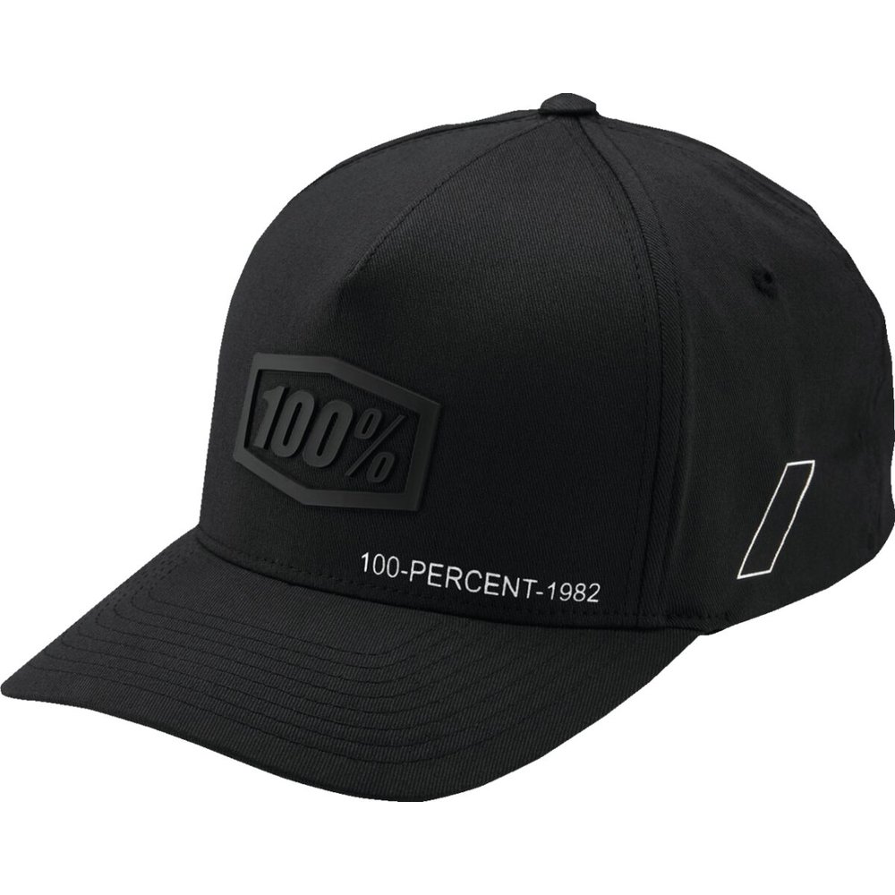 100% Shadow Flexfit Cap Kappe schwarz