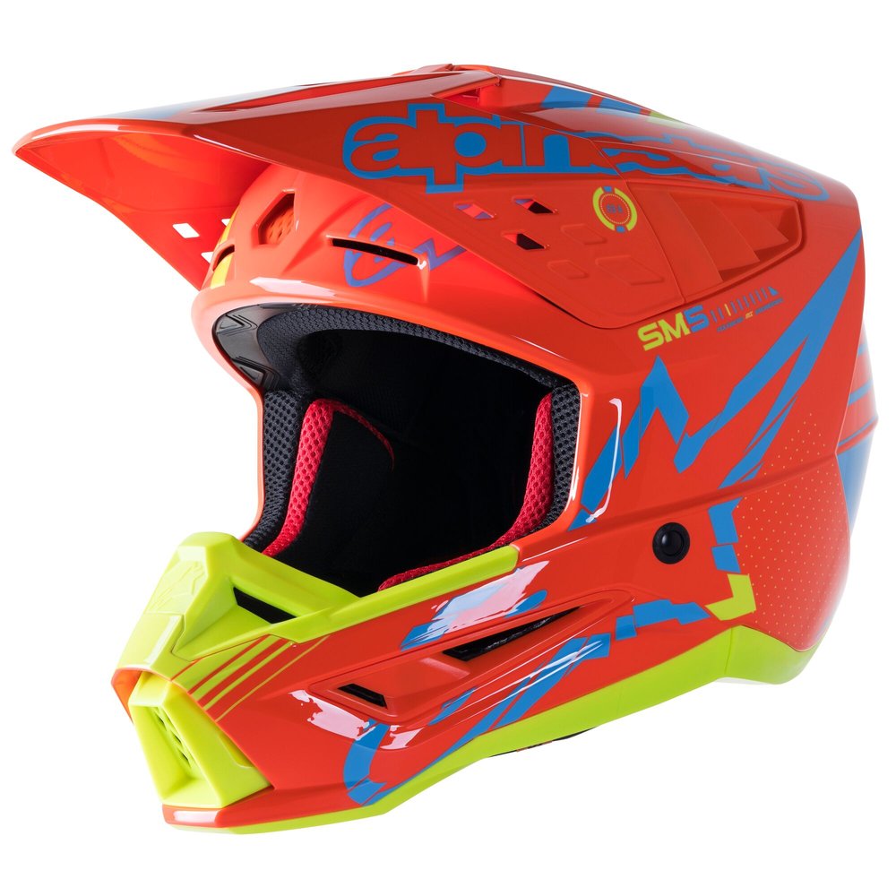 ALPINESTARS Supertech M5 Action Motocross Helm blau rot