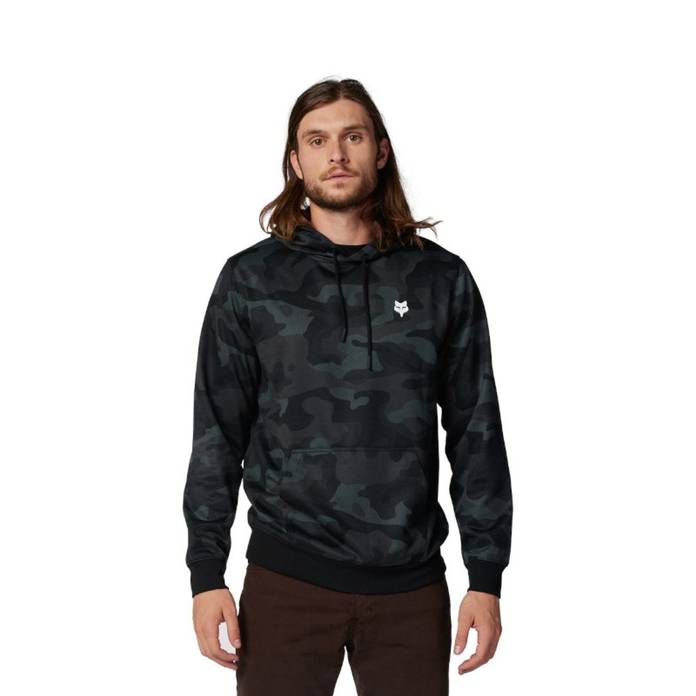 FOX FOX HEAD CAMO FLEECE PO Hoodie Kapuzen Pullover Black Camo