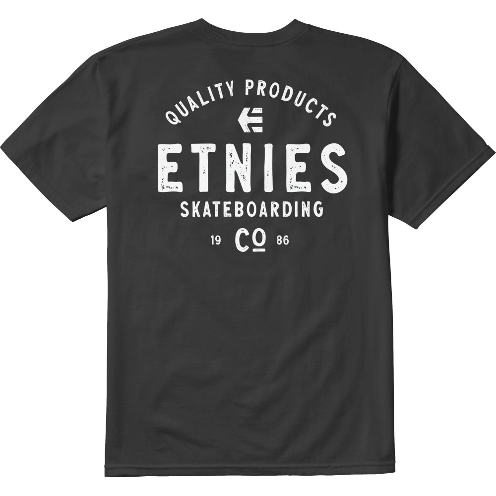 ETNIES Skate Co Tee T-Shirt schwarz  weiss