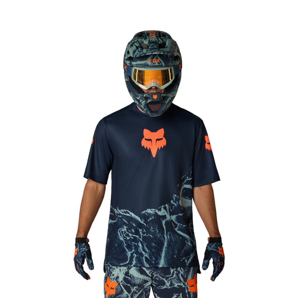 FOX RANGER SS JERSEY IMG PRINT kurzärmlig Dark Blau