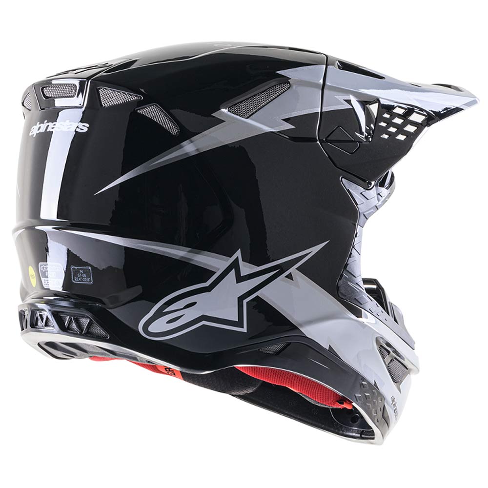 ALPINESTARS Supertech M10 Amp Motocross Helm schwarz weiss