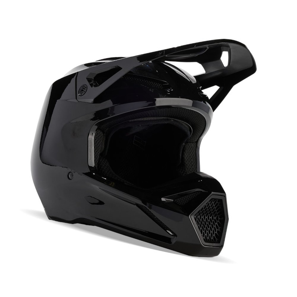FOX V1 SOLID Motocross Helm Schwarz