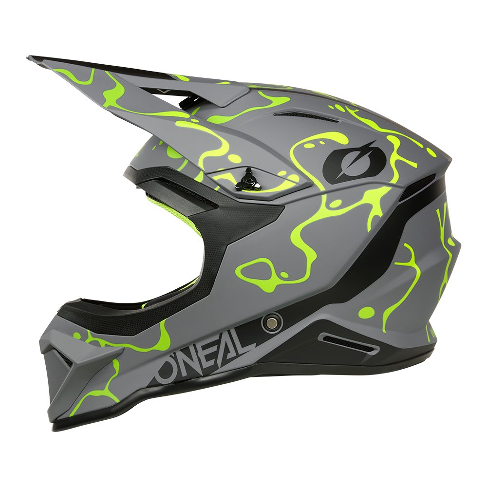 ONEAL 1SRS Motocross Helm Splash grau/neon gelb