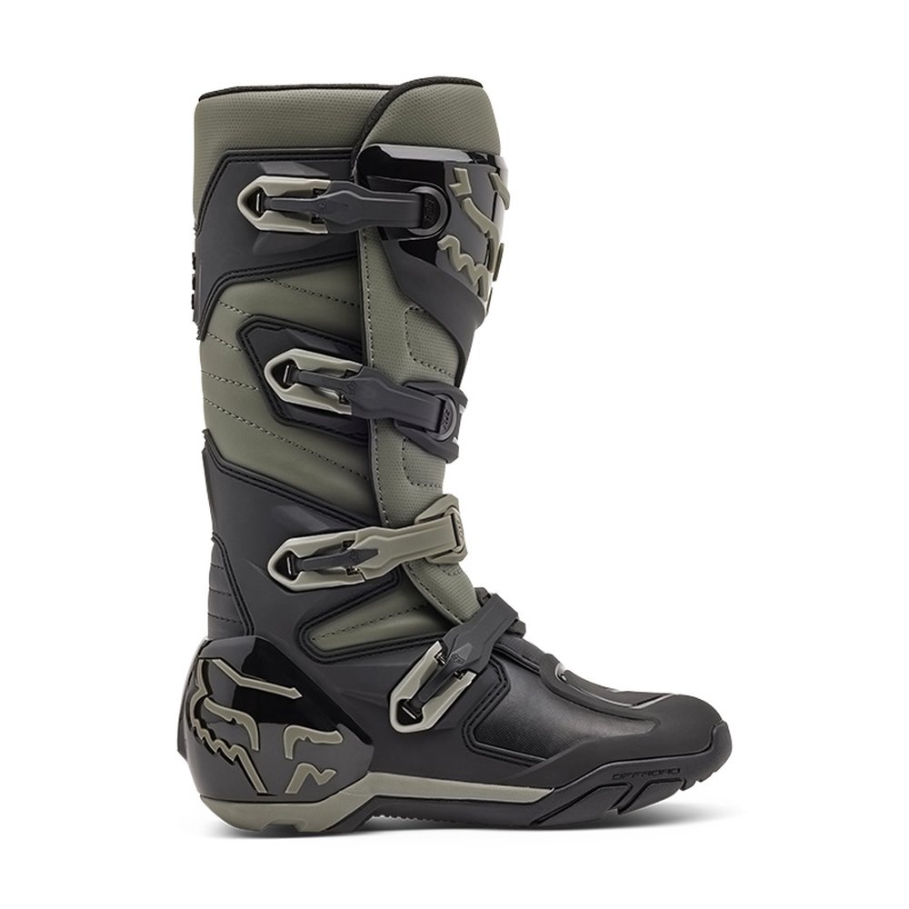 FOX COMP X BOOT Motocross Stiefel Grau/Schwarz