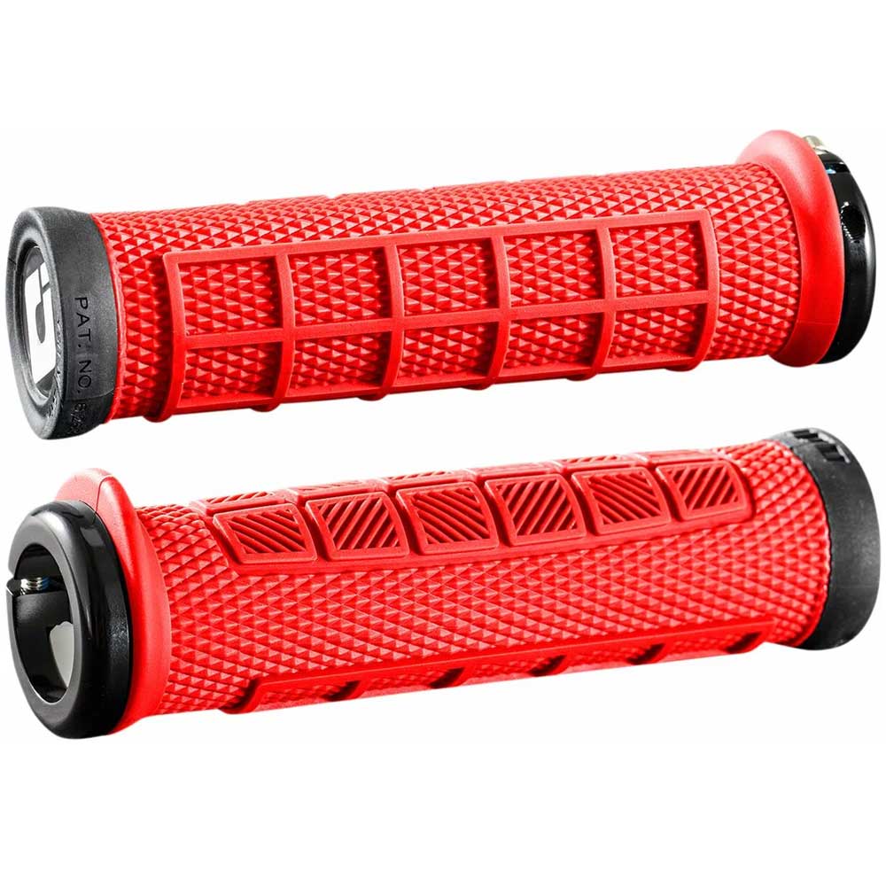 ODI Elite Motion Lock-On MTB Griffe rot schwarz ODI Elite Motion Lock-On MTB Griffe rot schwarz