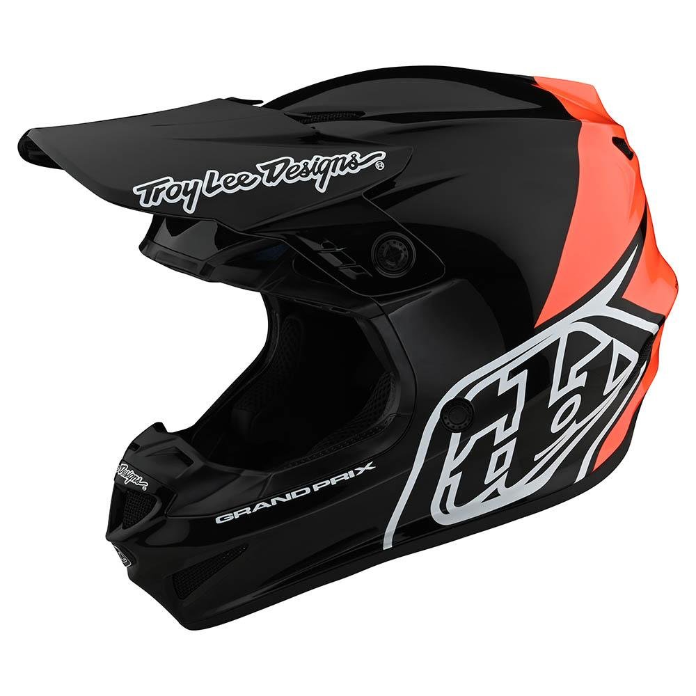 TROY LEE DESIGNS GP Block Motocross Helm schwarz orange