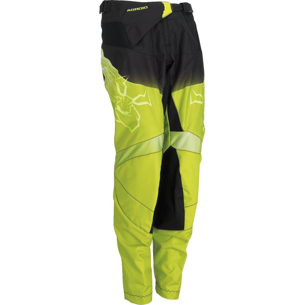 MOOSE RACING Agroid Youth Kinder Motocross Hose Hazard gelb schwarz