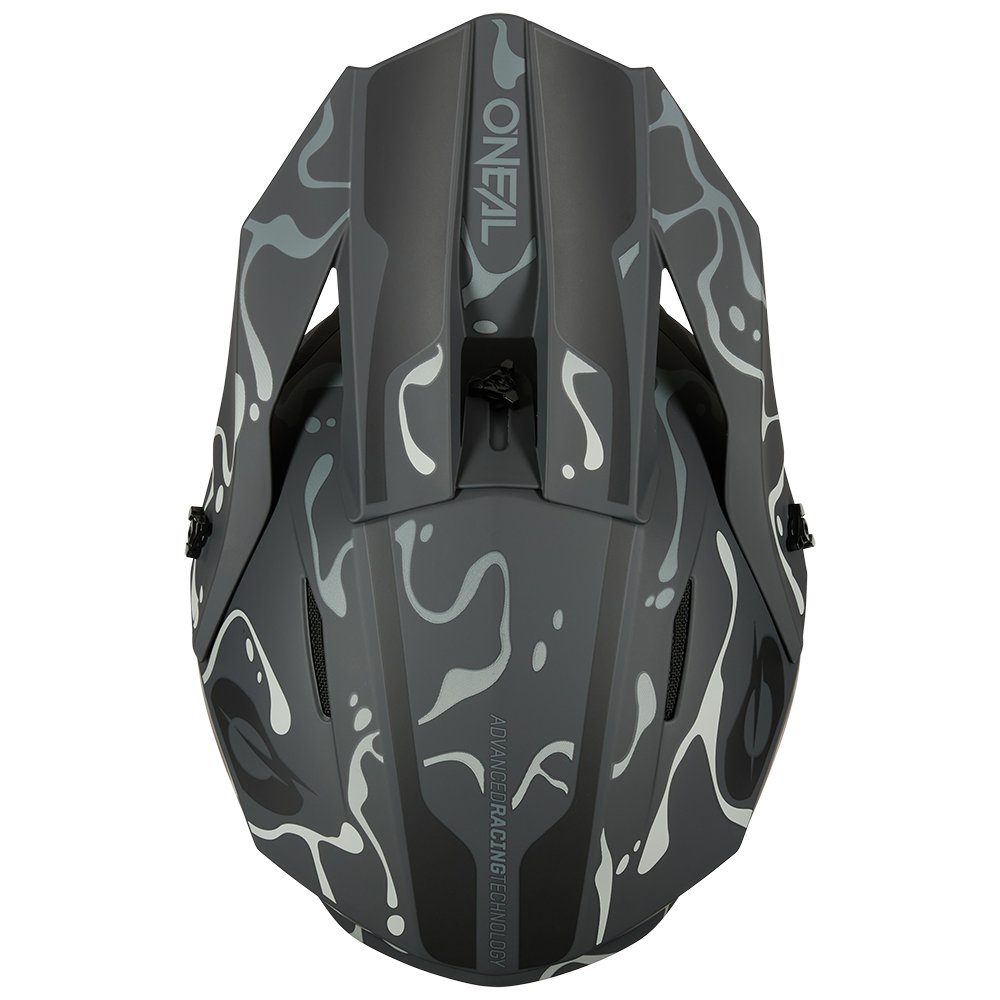 ONEAL 1SRS Motocross Helm Splash schwarz/grau