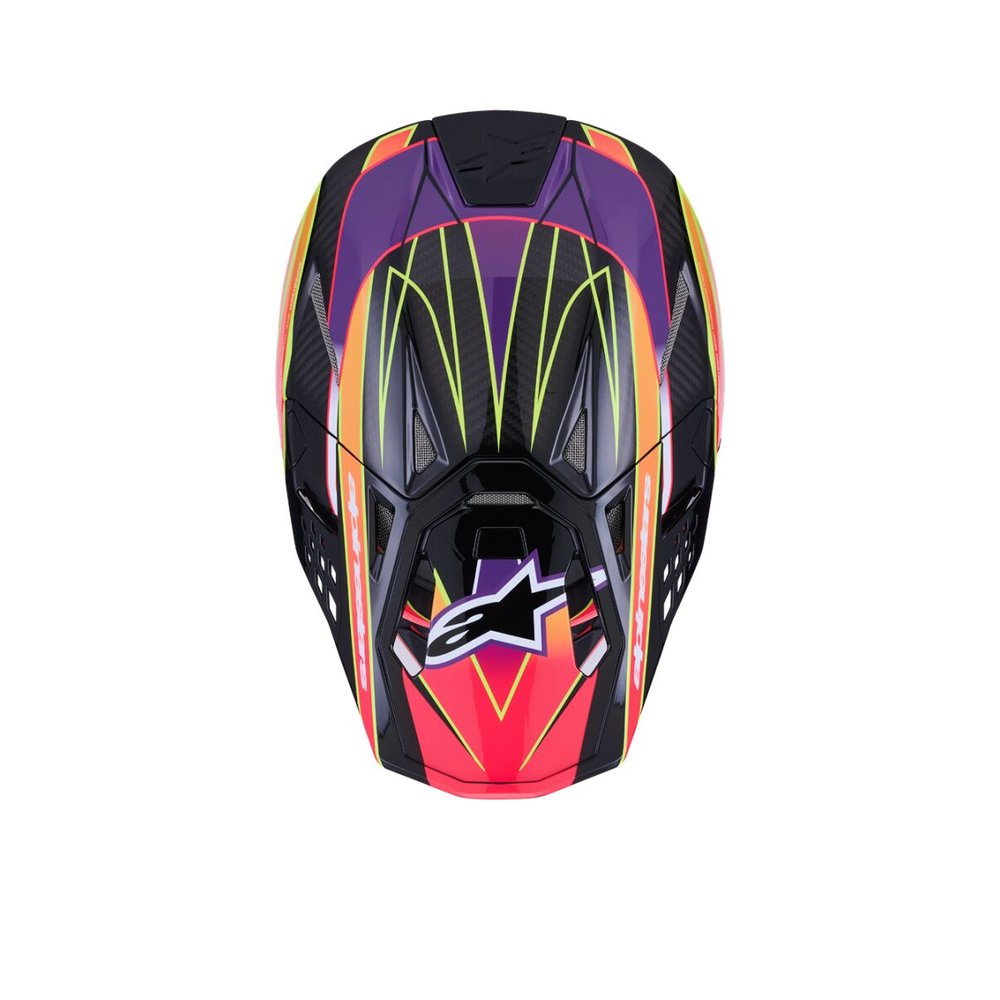 ALPINESTARS Supertech M10 Era Motocross Helm pink/violett/gelb