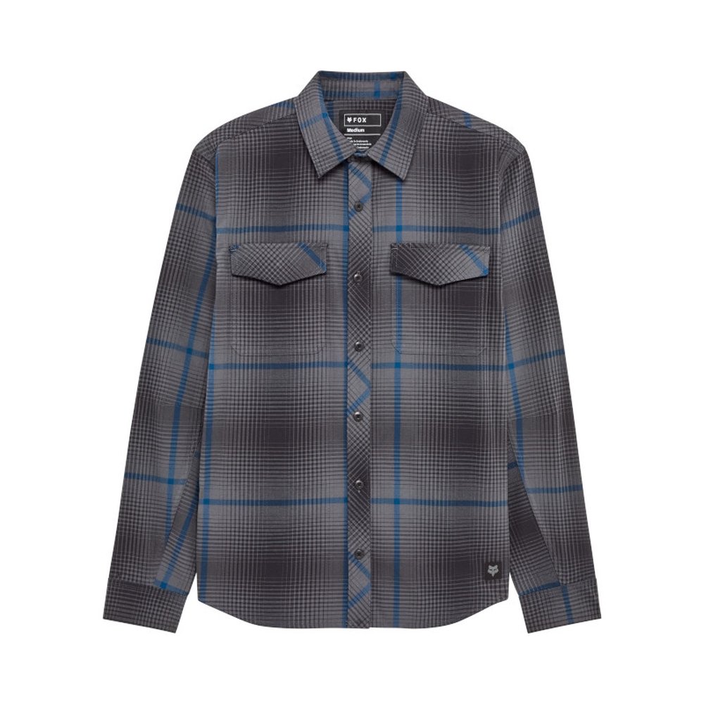 FOX SURVIVALIST CORE FLANNEL LS Hemd Dark Shadow