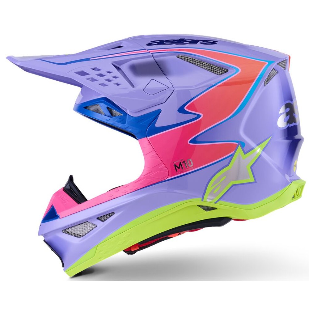 ALPINESTARS Supertech M10 Jett Lawrence Motocross Helm lila/pink