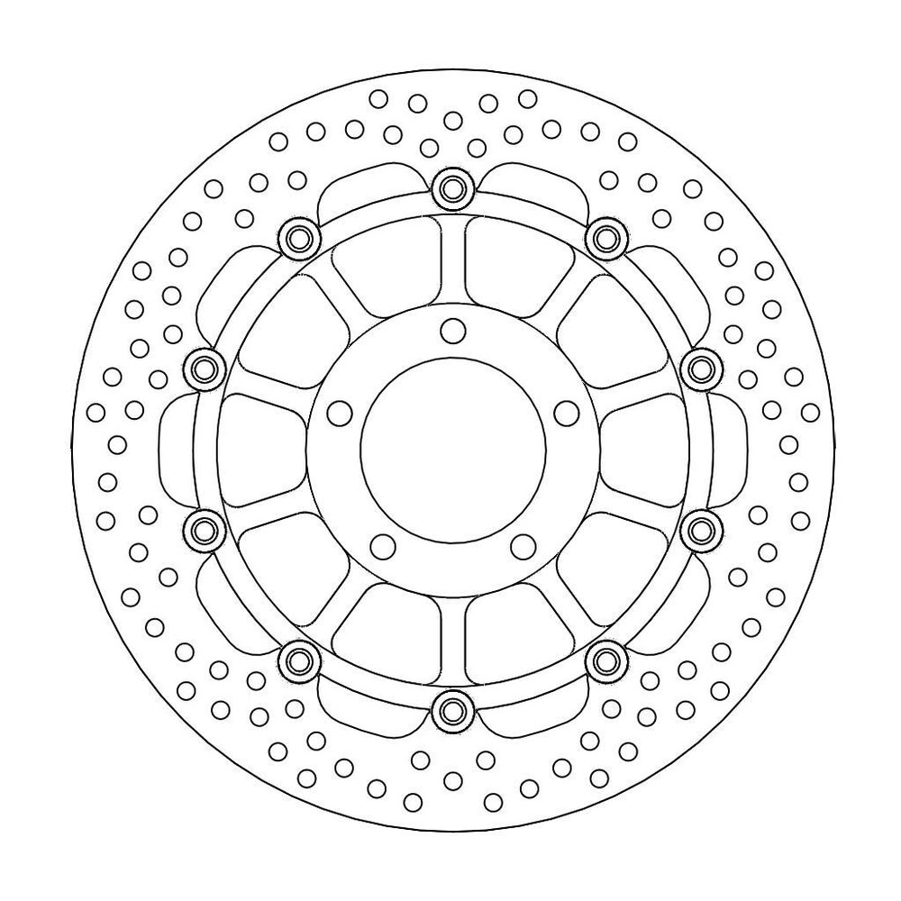 MOTO-MASTER Bremsscheibe Halo vorne