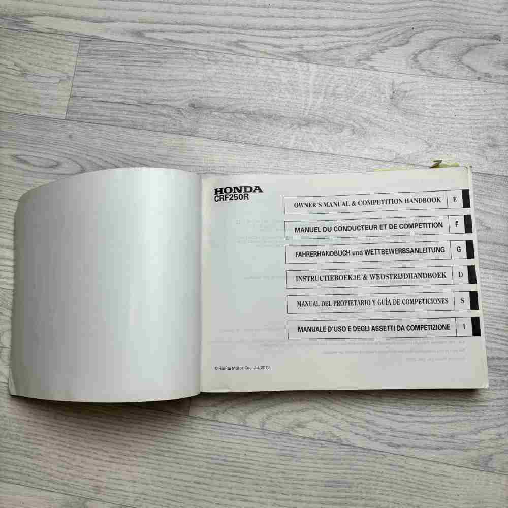 HONDA CRF 250 R 2011 3RKRN640 00X3R-KRN-6400 Motorrad-Handbuch gebraucht