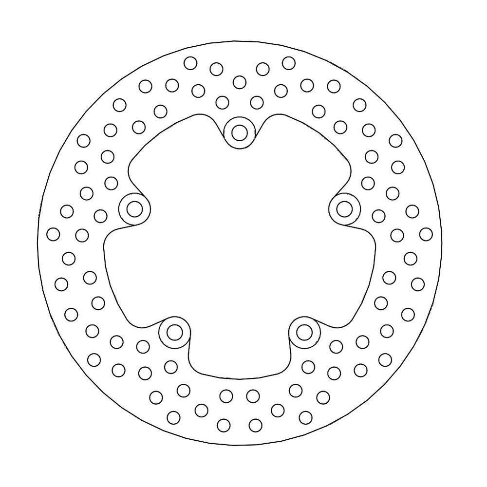 MOTO-MASTER Bremsscheibe Halo hinten