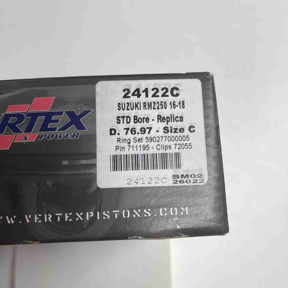 VERTEX 24122C Kolbensatz passend für Suzuki RMZ 250 16-22 76,97mm Size C VERTEX 24122C Kolbensatz passend für Suzuki RMZ 250 16-22 76,97mm Size C
