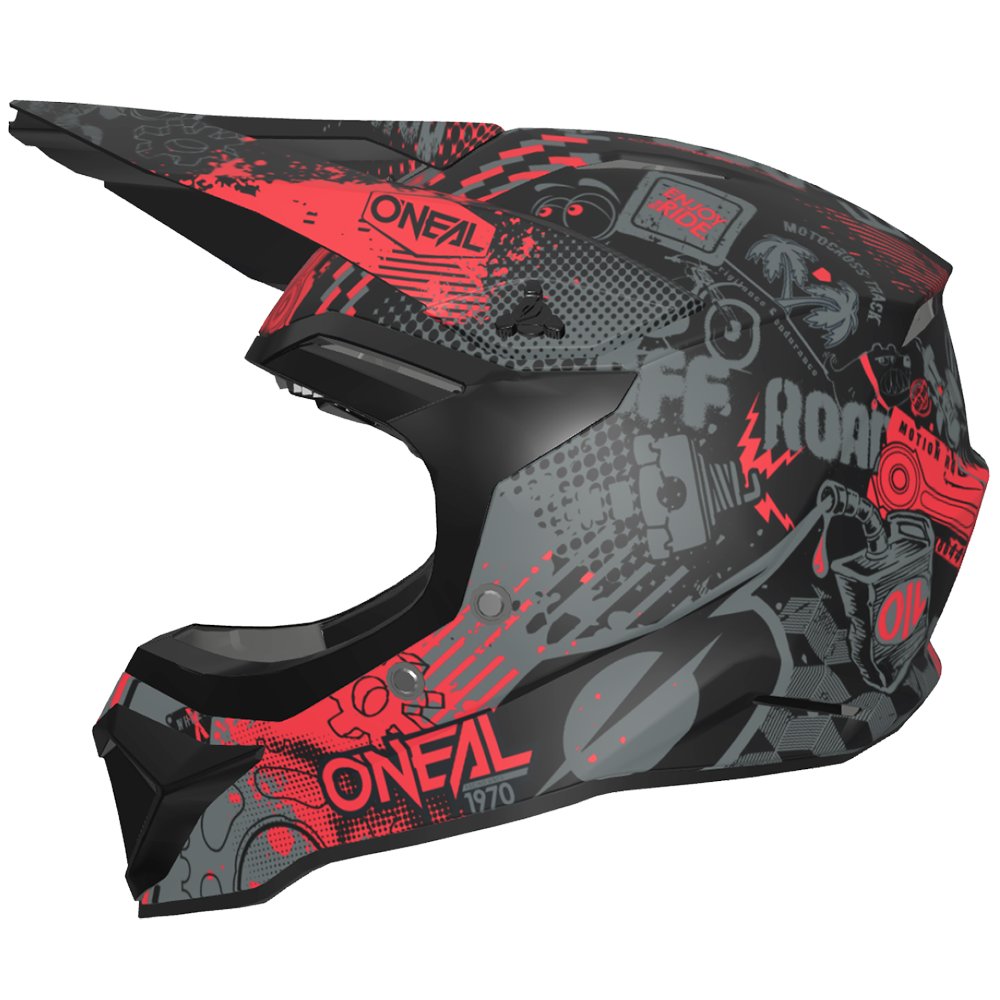 ONEAL 1SRS Motocross Helm Vibrant schwarz/rot ONEAL 1SRS Motocross Helm Vibrant schwarz/rot