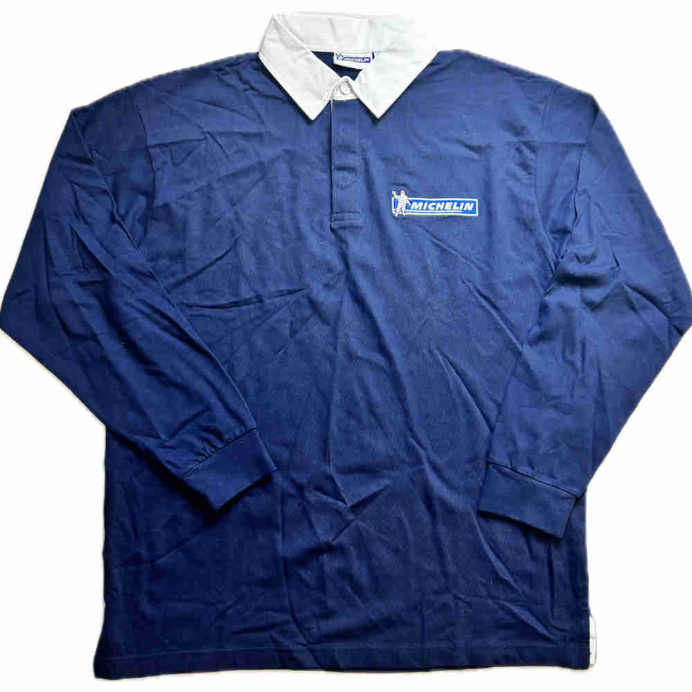 MICHELIN Longsleeve mit Kragen blau