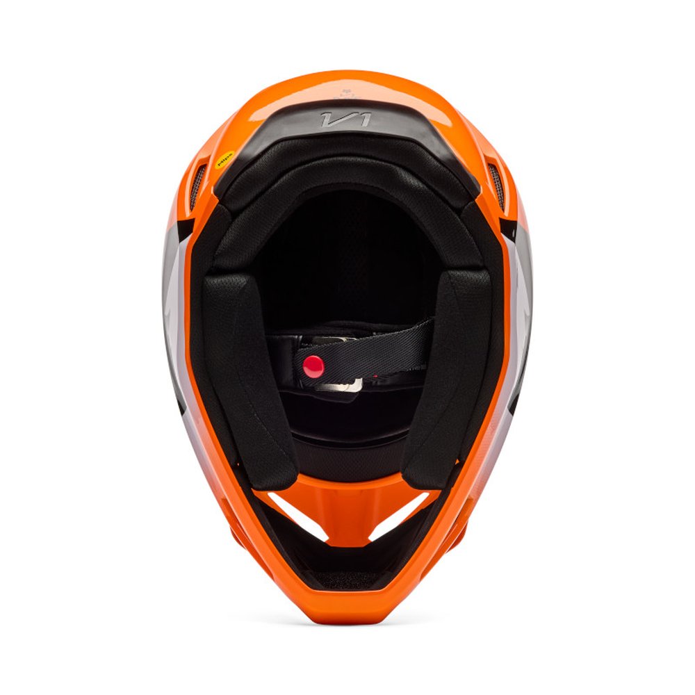 FOX V1 SHIELD Motocross Helm Neon Orange