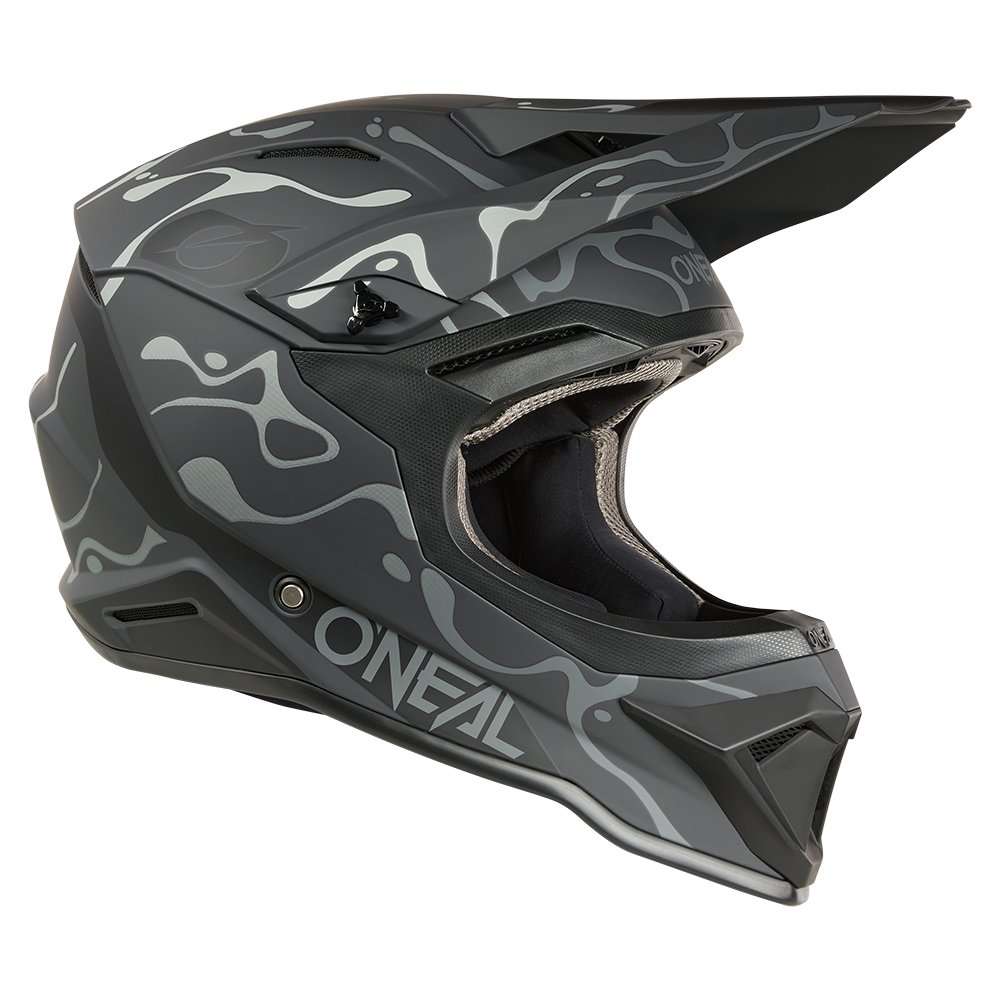 ONEAL 1SRS Motocross Helm Splash schwarz/grau