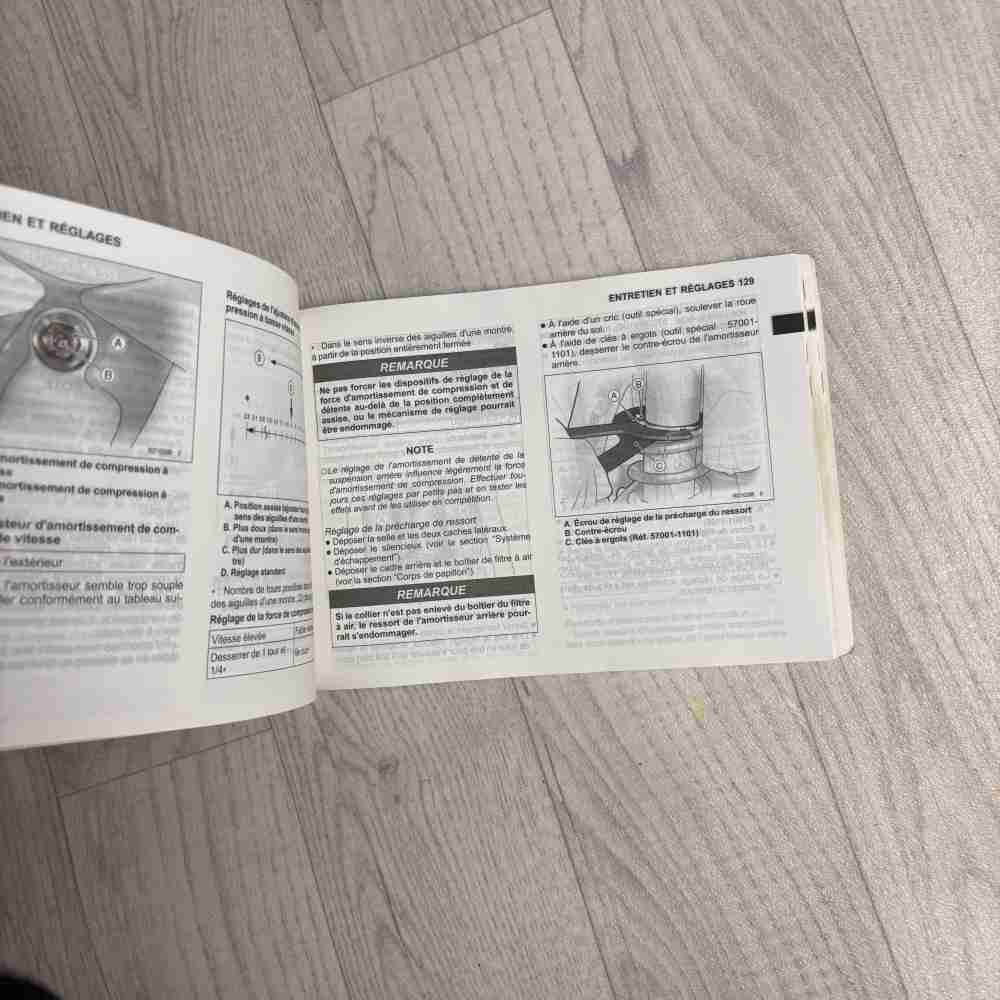 Kawasaki KX450F KX450EB 2001 99976-1601 Motorrad-Handbuch gebraucht