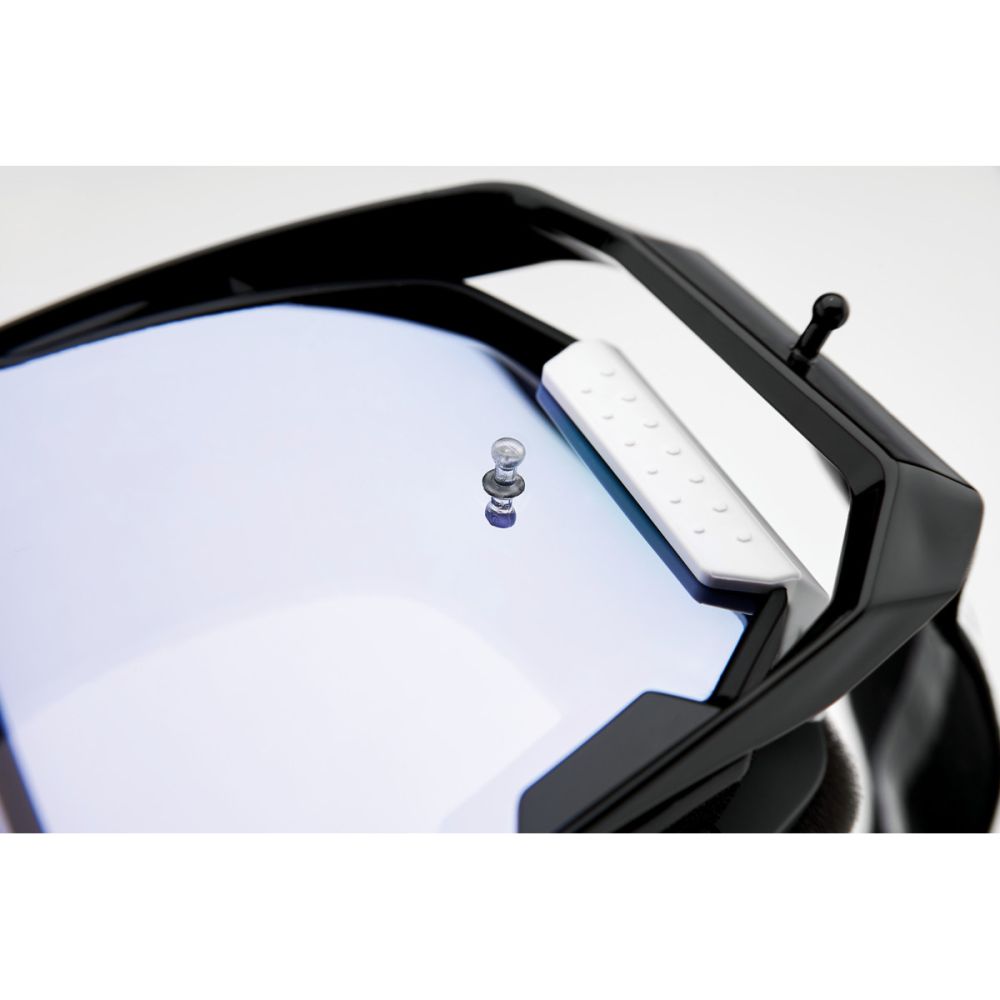 100% Armega Schwarz MX MTB Brille silber verspiegelt