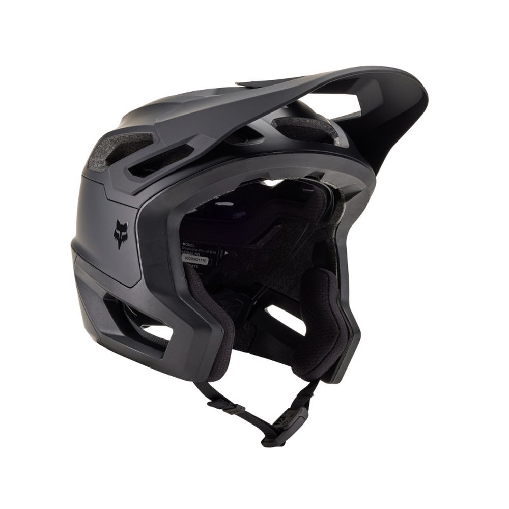 FOX DROPFRAME PRO MATTE BLACK Halbschale MTB Helm Matt Schwarz