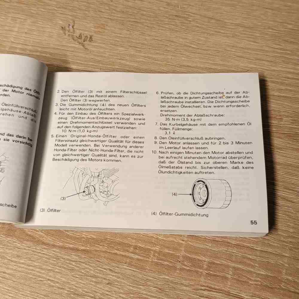 HONDA CB500/S 1999 37MY5D21 Motorrad-Handbuch gebraucht