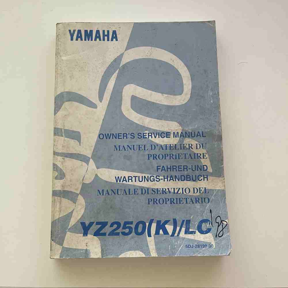 YAMAHA YZ 250 (K)/LC 1998 5DJ-28199-30 Motorrad-Handbuch gebraucht